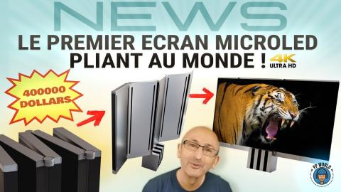 Le PREMIER Ecran MicroLED Pliant au MONDE ! (C Seed M1 / 400000 Dollars !)