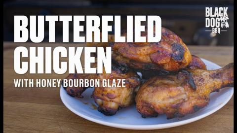 Butterflied Chicken with Honey Bourbon Glaze | Bark and Bite with Black Dog BBQ | Charbroil®