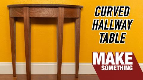 Making a Hallway Table Out of Solid Walnut