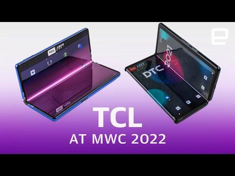 TCL foldable and rollable concept devices at MWC 2022