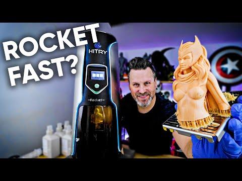 Is this the Fastest Resin 3D Printer? Hitry Rocket 1 Resin 3D Printer Initial Look