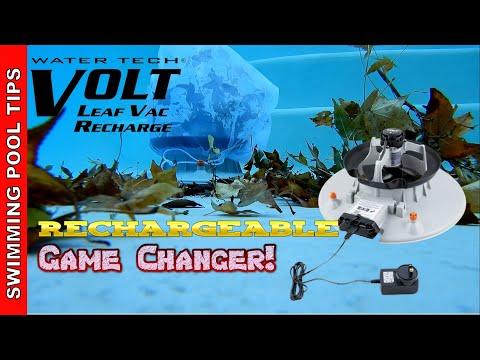 Water Tech VOLT Recharge Leaf Vac! Fully Rechargeable with a 3 Hour Run Time!
