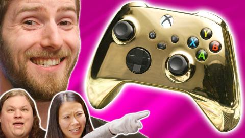 My wife HATES it - LMG Reacts to Gold Xbox Controller