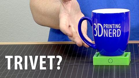 3D Printing Crazy Spiral Trivet Coaster Basket Things!