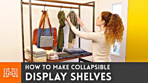How to make Collapsible Display Shelves // Woodworking & Metalworking