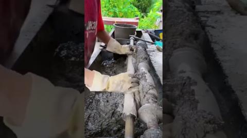 Satisfying Construction Working ???????????????? #satisfying #skills #shorts