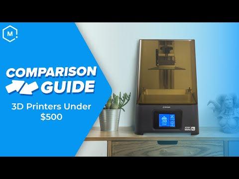 Comparison Guide: 3D Printers Under $500