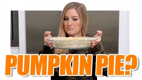 I tried making a pumpkin pie, again!