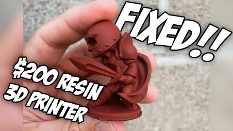 FIXED!!!  $200 Monoprice MP Mini Resin 3D Printer Update!