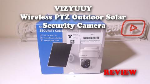 VIZYUUY Wireless PTZ Outdoor Solar Security Camera REVIEW