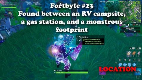 Fortbyte #23 - Found between a RV campsite, a gas station, and a monstrous footprint LOCATION