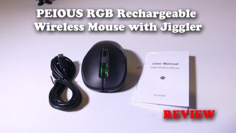 Peious Wireless RGB Mouse with Jiggler Mode REVIEW