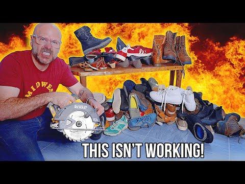 Too many shoes! Making the ultimate shoe bench!