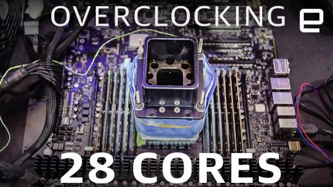 Overclocking a 28 Core CPU at Computex 2019