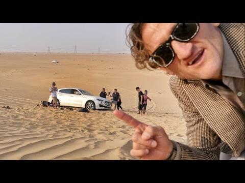 Maserati Levante.. stuck in the sand