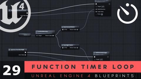 Set Timer by function name - #29 Unreal Engine 4 Blueprints Tutorial Series