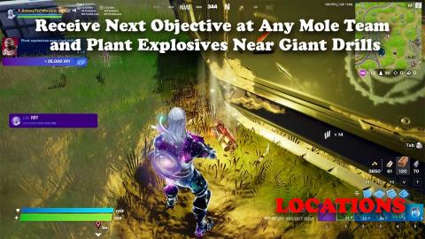 Receive Next Objective at Any Mole Team and Plant Explosives Near Giant Drills Locations