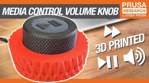 3D print an oversized MEDIA CONTROL volume knob - Arduino basics