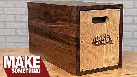 Making a Step Stool Storage Crate Apple Box / Custom Woodworking Project