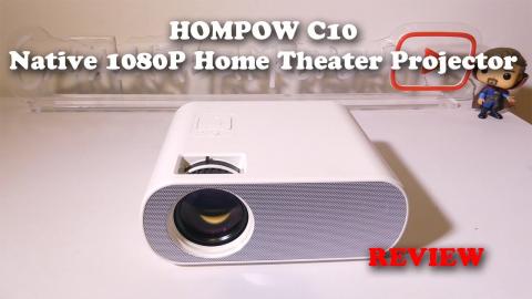 HOMPOW C10 Native 1080P Home Theater Projector REVIEW