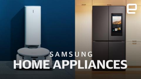 Samsung Family Hub Refrigerator and JetBot 90 AI+ at CES 2021
