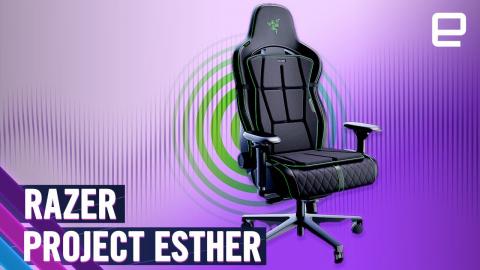 Razer Project Esther hands-on at CES 2024: The world’s first HD haptics gaming cushion