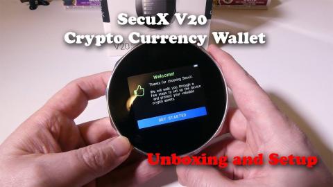 SecuX V20 Crypto Currency Wallet Unboxing and Setup