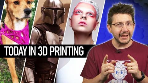 Today In 3D Printing // 3D Printed Dog Prosthetics, Mandalorian PPE, Math Powered Jewelry