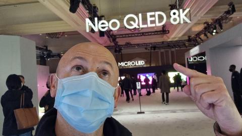 CES 2022 (VLOG 6) SAMSUNG : NOUVEAUTES Audio Vidéo de FOLIE (Projecteurs, Barres de son, TV) 1 de 2