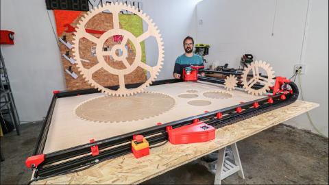 LARGE 3D PRINTED CNC (from scratch)