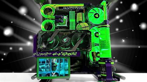ULTIMATE JOKER Themed Custom Water Cooled Gaming PC Build