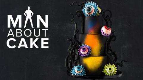 #CakeSlayer Halloween: EYEBALL FLOWER CAKE | Man About Cake with Joshua John Russell