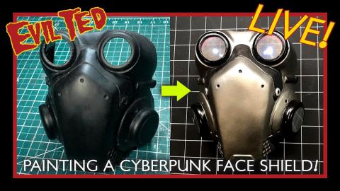 Painting Cyber face shield 1 1