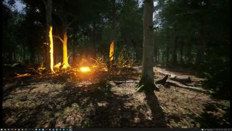 MAWI New Unreal Engine Foliage Impact System Dynamic Spawning Test