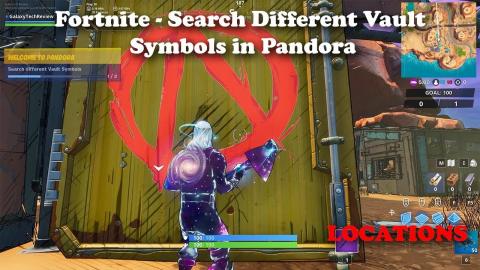 Fortnite - Search Different Vault Symbols in Pandora LOCATIONS