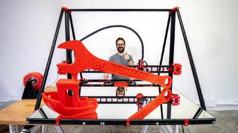 GIANT 3D PRINTER FROM SCRATCH MkIV - BIGGER!