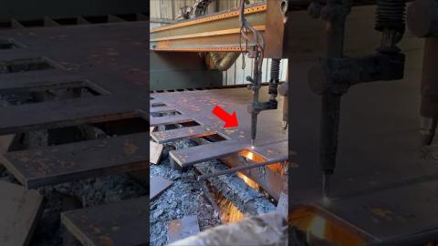 Most Powerful CNC Plasma Cutting Machine ???????? #amazing #new #satisfying #shorts #trending #machi