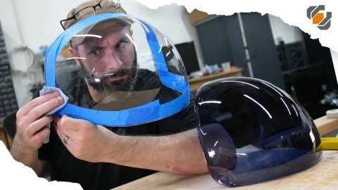 ACES Astronaut Helmet Visor for Adam Savage - Vacuum Forming Tutorial