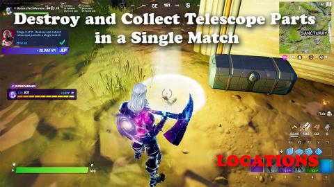 Destroy and Collect Telescope Parts in a Single Match Locations