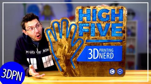 Making a HUGE HIGHFIVE SIGN with Matterhackers and Carbide3D