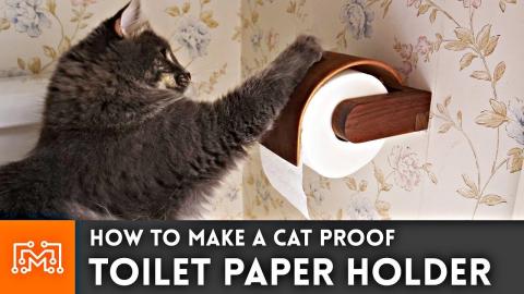 Cat Proof Toilet Paper Holder // Bent Lamination