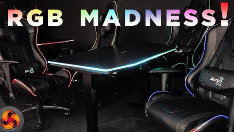 Aerocool showcase RGB Gaming Desks and Chairs!