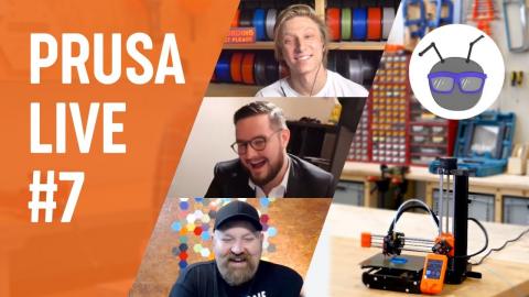 PRUSA LIVE #7 - new PrusaPrinters contest, guest Bugman_140 (designer spotlight) and Q/A