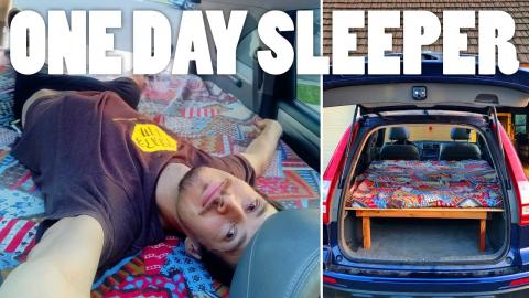 Car Sleeper One Day Build #shorts