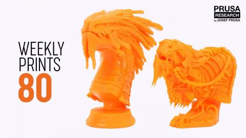 Weekly 3D Prints #80 Orange Dragons