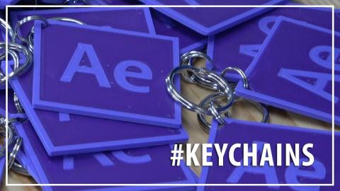 After Effects Keychains // 3D Printing Dual Color Fusion 360 Keychains / Matterhackers / Prusa