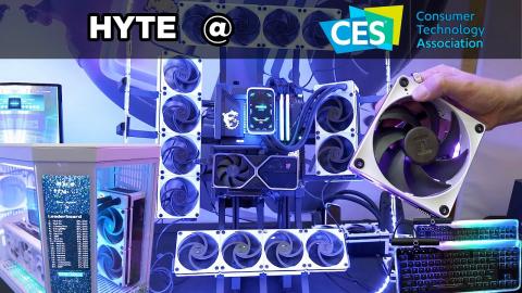 CES 2024: Hyte - Cases, Coolers, Fans, Keyboards and more !