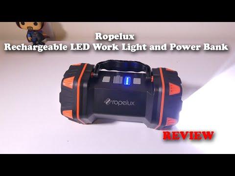 Ropelux Rechargeable LED Work Light and Power Bank REVIEW