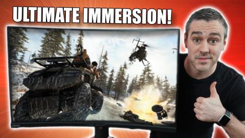 The Most Immersive Gaming Monitor EVER? - MSI MPG Artymis 323CQR