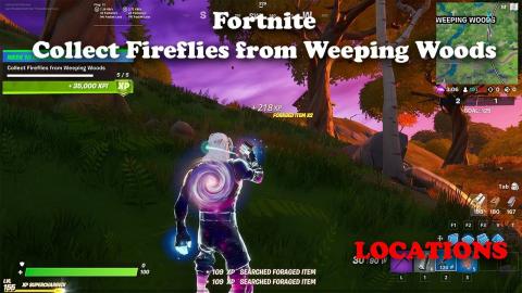 Fortnite - Collect Fireflies at Weeping Woods - LOCATIONS